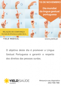 Dia Nacional da Língua Gestual Portuguesa – Yield Saúde